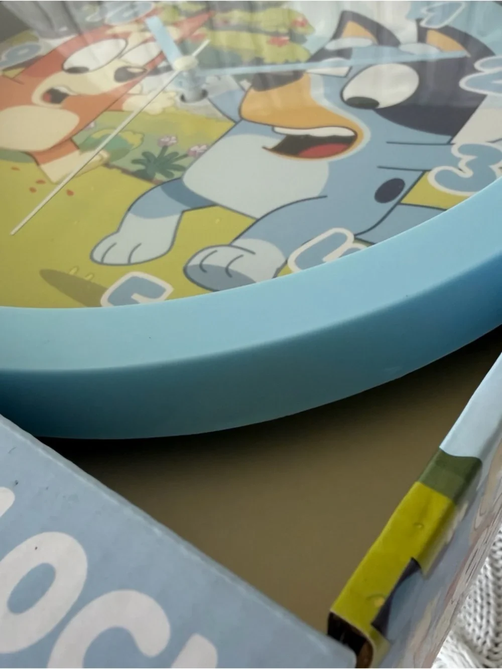 Bluey Wall Clock NEW Kids Bedroom Decor Cartoon Character Clock Nursery Playroom